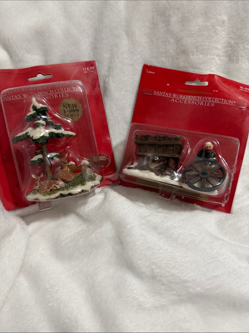 Vintage 1999 Santa’s Workbench Collection Lot Of Two figures